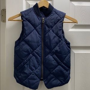 Boys Navy Gap Vest, Size XS